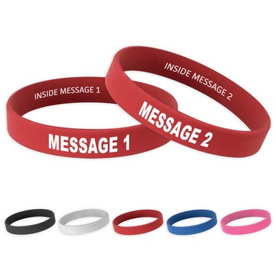 Premium Silicone Bracelet With Debossing
