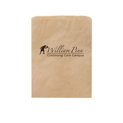 Natural Kraft Paper Merchandise Bag (12"x15") - Flexo Ink